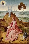 BOSCH, Hieronymus Saint John the Evangelist on Patmos oil painting artist